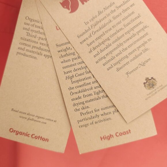 NWT FJALLRAVEN high Coast Dress Organic Cotton Blend Rowan Red Orange SMALL - Picture 5 of 11